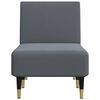 vidaXL Chaise Longue Dark Grey Velvet