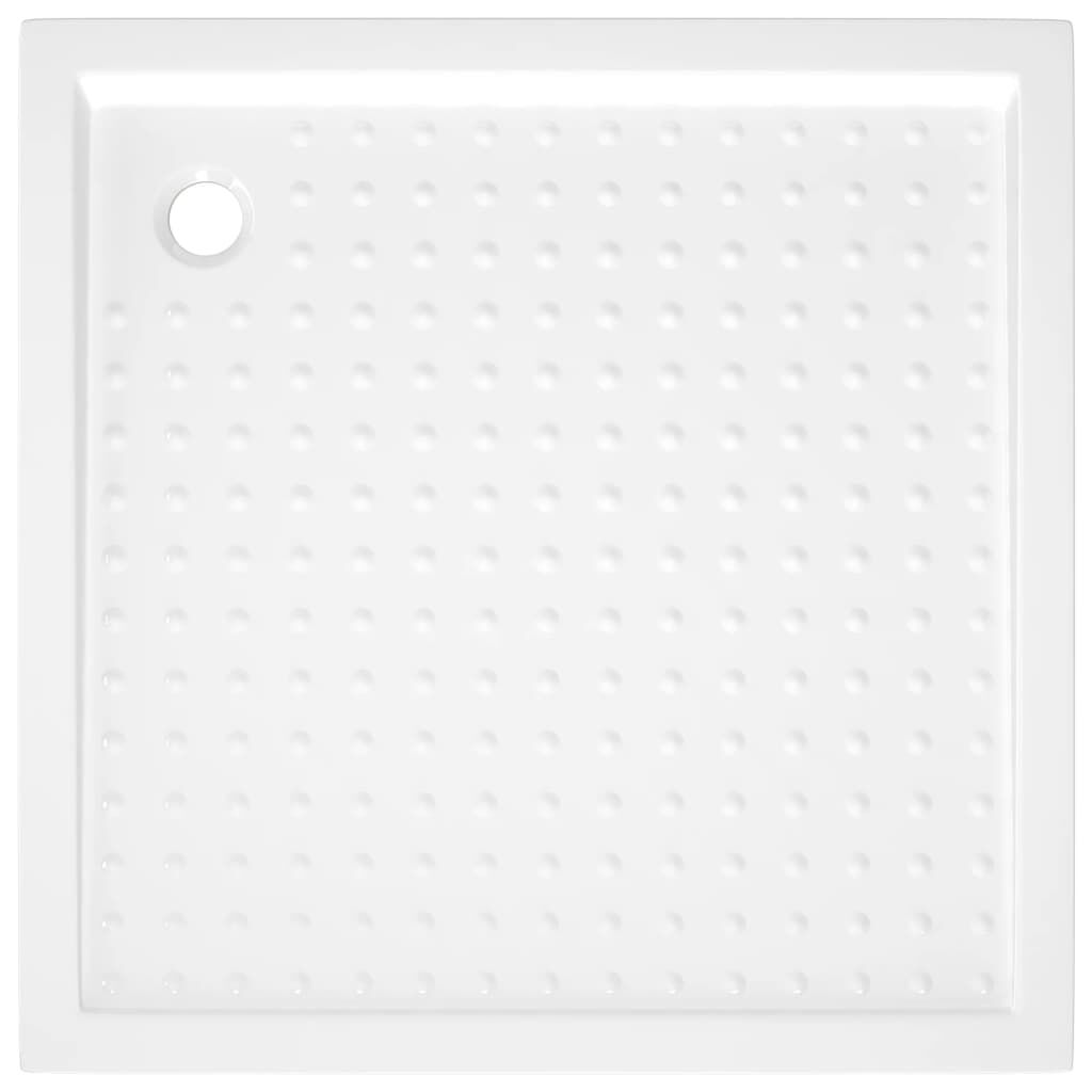 vidaXL Shower Base Tray with Dots White 90x90x4 cm ABS
