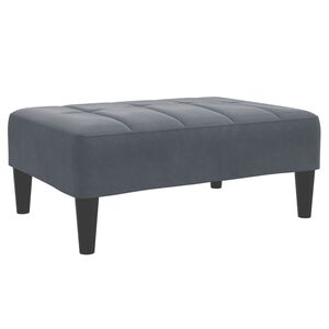 vidaXL Footstool Dark Grey 77x55x31 cm Velvet