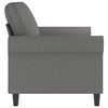 vidaXL 2-Seater Sofa Dark Grey 140 cm Fabric