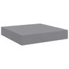 vidaXL Floating Wall Shelves 4 pcs Grey 23x23.5x3.8 cm MDF