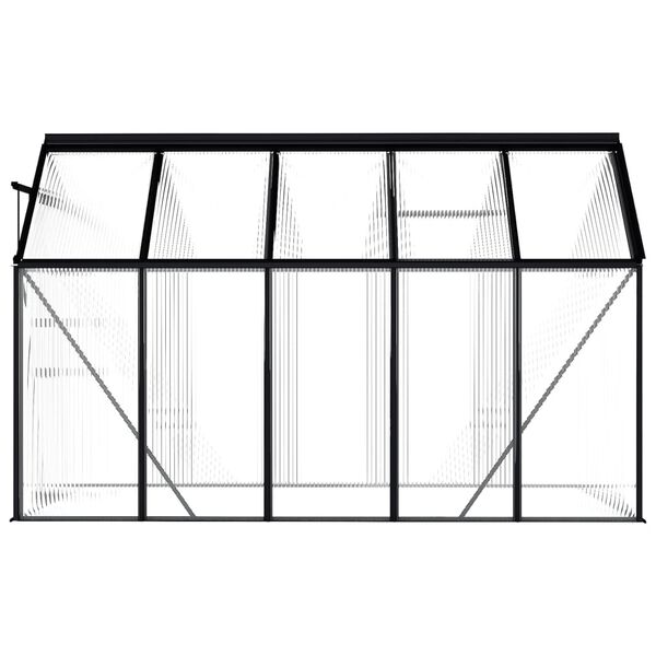 vidaXL Greenhouse Anthracite Aluminium 5.89 m²