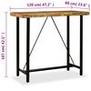 vidaXL Bar Table Solid Reclaimed Wood 120x60x107 cm