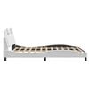 vidaXL Bed Frame "Viana" without Mattress White 152x203 cm Faux Leather