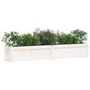 vidaXL Garden Planter White 180x31x31 cm Solid Wood Pine
