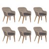 vidaXL 7 Piece Outdoor Dining Set with Cushions Poly Rattan