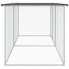 vidaXL Chicken Cage with Roof Anthracite 203x98x90 cm Galvanised Steel