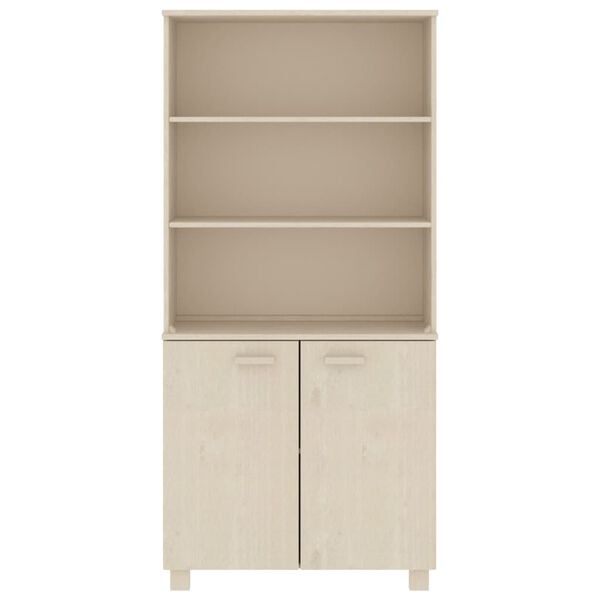 vidaXL Highboard HAMAR Solid Wood Pine Honey Brown