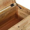 vidaXL Storage Chest Solid Rough Mango Wood
