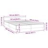 vidaXL Bed Frame without Mattress Dark Grey Double Fabric