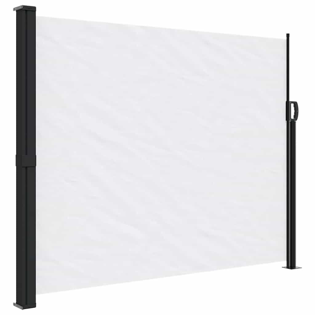 vidaXL Retractable Side Awning White 170x300 cm
