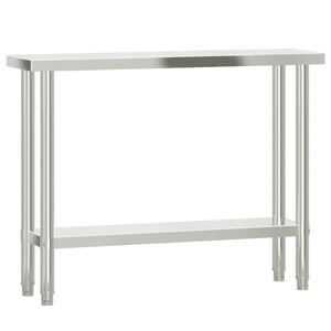 vidaXL Kitchen Work Table 110x30x85 cm Stainless Steel