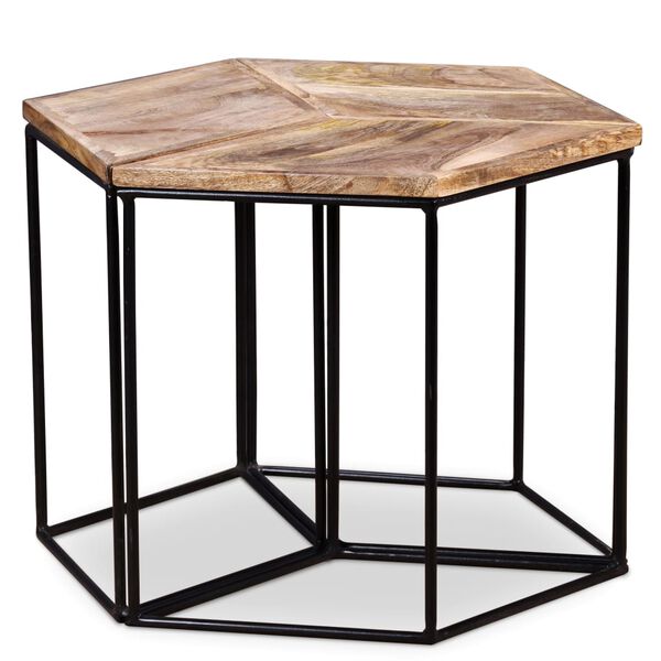 vidaXL Coffee Table Solid Mango Wood 56x48x40 cm