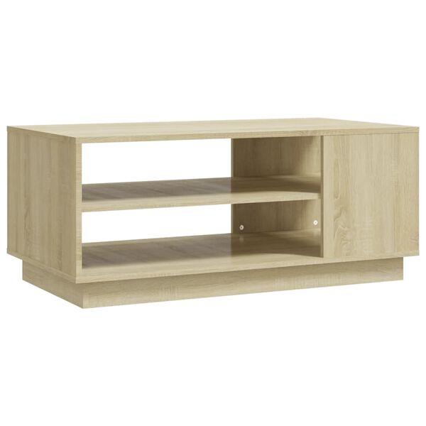 vidaXL Coffee Table Sonoma Oak 102x55x43 cm Engineered Wood