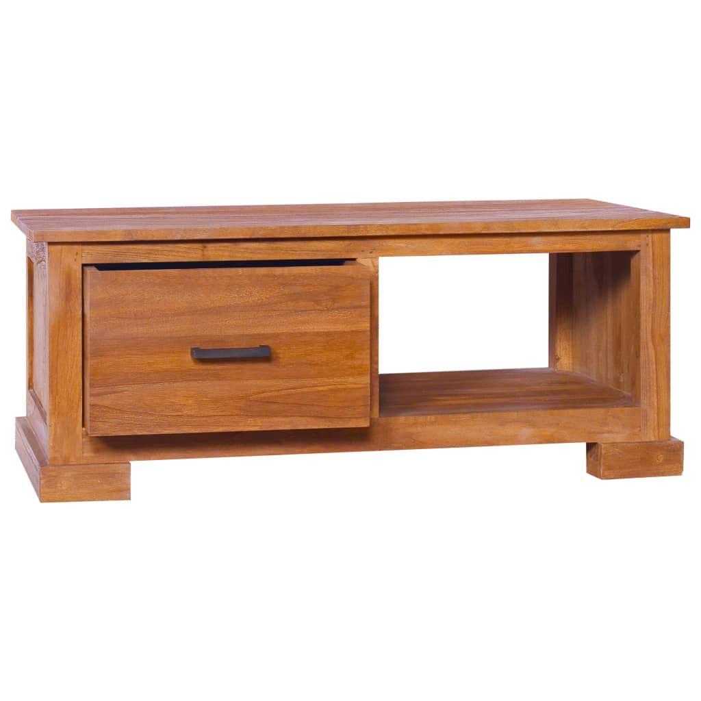 vidaXL TV Cabinet 90x50x37 cm Solid Teak Wood