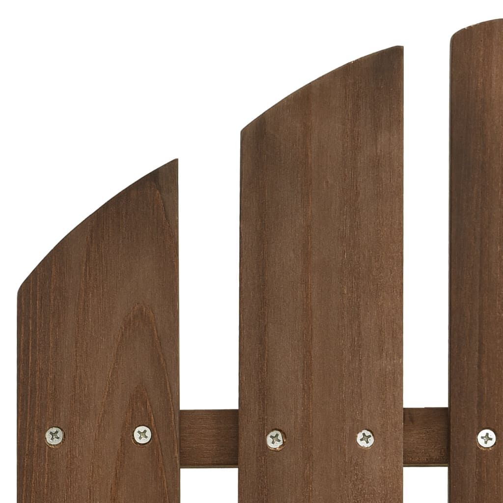 vidaXL Garden Adirondack Chair with Table Solid Fir Wood Brown