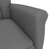 vidaXL Massage Chair Dark grey 70.5 x 96.5 x 95 cm Polyester