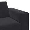 Sofa Set 3 pcs Black Velvet