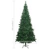 vidaXL Artificial Pre-lit Christmas Tree L 240 cm Green