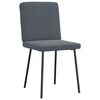 vidaXL Dining Chairs 4 pcs Dark Grey Velvet