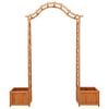 vidaXL Garden Pergola with Planter Solid Firwood