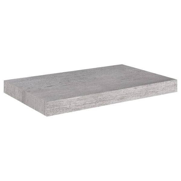 vidaXL Floating Wall Shelves 2 pcs Concrete Grey 50x23x3.8 cm MDF