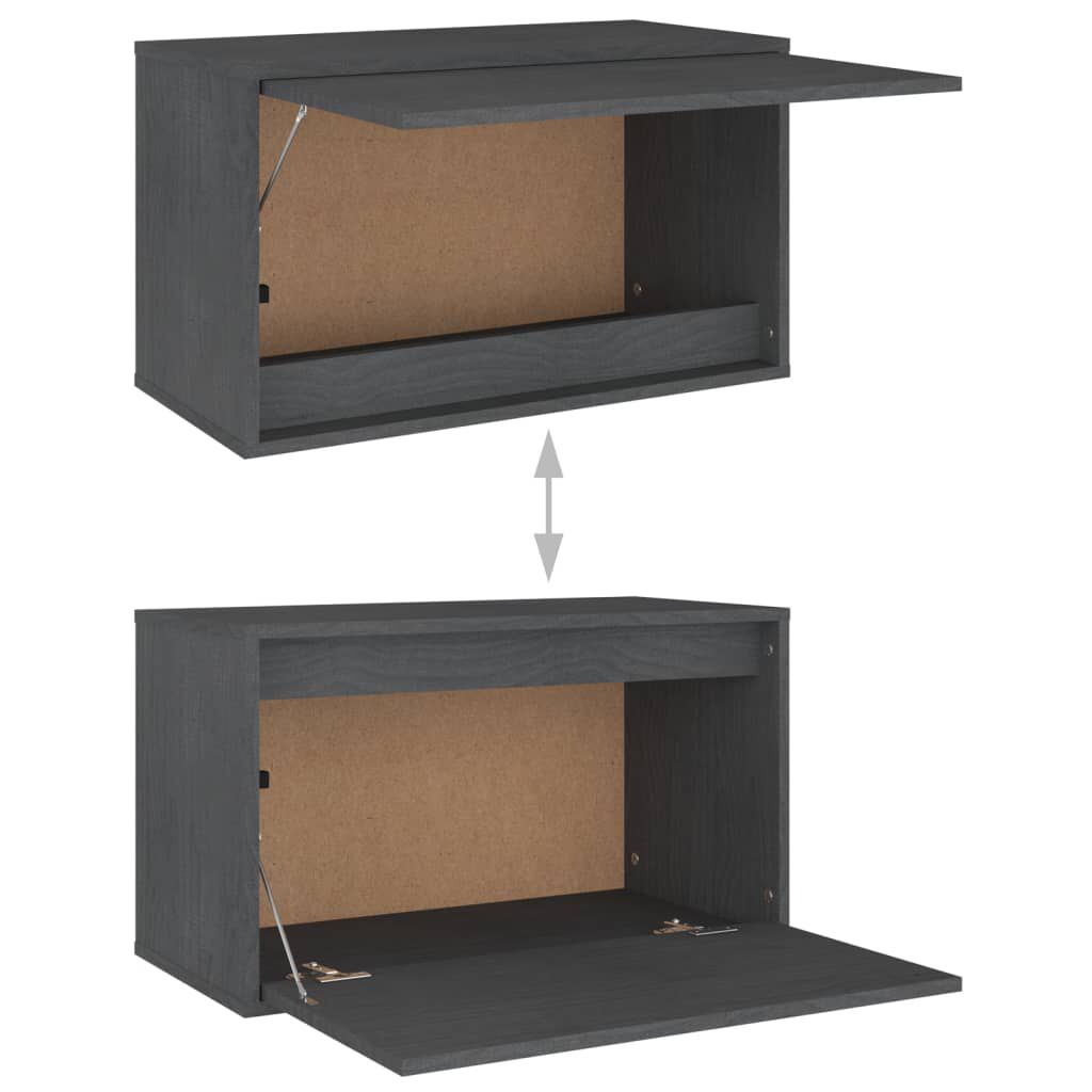 vidaXL TV Cabinets 6 pcs Grey Solid Wood Pine