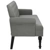 vidaXL Bench with Backrest Dark Grey 120x62x75.5 cm Fabric