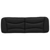 vidaXL Headboard Cushion "Hvar" Black 152 cm Queen Faux Leather