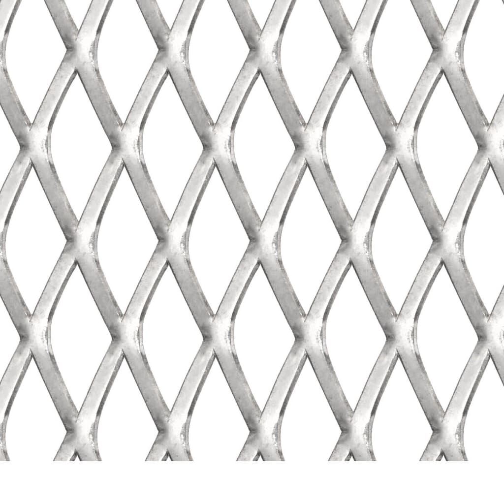 vidaXL Garden Wire Fence Stainless Steel 100x85 cm 30x17x2.5mm