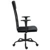 vidaXL Office Chair Black Mesh Fabric and Faux Leather