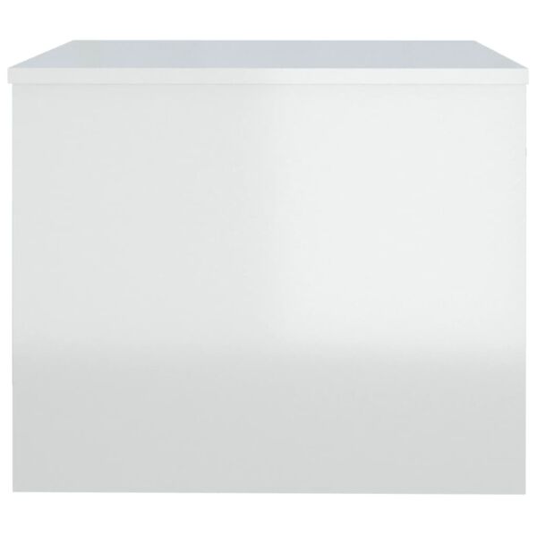 vidaXL Coffee Table High Gloss White 80x50x40 cm Engineered Wood