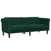 vidaXL 3 Piece Sofa Set Dark Green Velvet