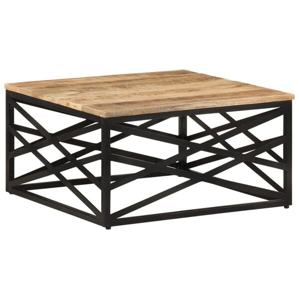vidaXL Coffee Table 68x68x35 cm Solid Mango Wood