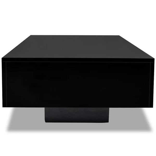 vidaXL Coffee Table High Gloss Black