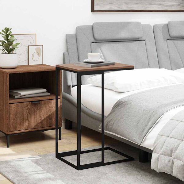 vidaXL Side Table Black 40x30x59 cm Engineered Wood