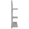 vidaXL Bathroom Mirror Concrete Grey 60x10.5x45 cm Engineered Wood