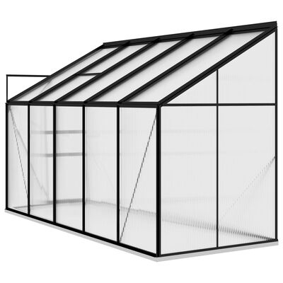 vidaXL Greenhouse Anthracite Aluminium 6.5 m³