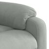 vidaXL Massage Recliner Chair Light Grey Velvet