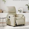 vidaXL Electric Massage Recliner Chair Cream Faux Leather