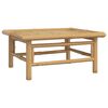vidaXL 2 Piece Garden Lounge Set with Green Cushions Bamboo