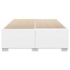 vidaXL Bed Frame without Mattress White Full Faux Leather