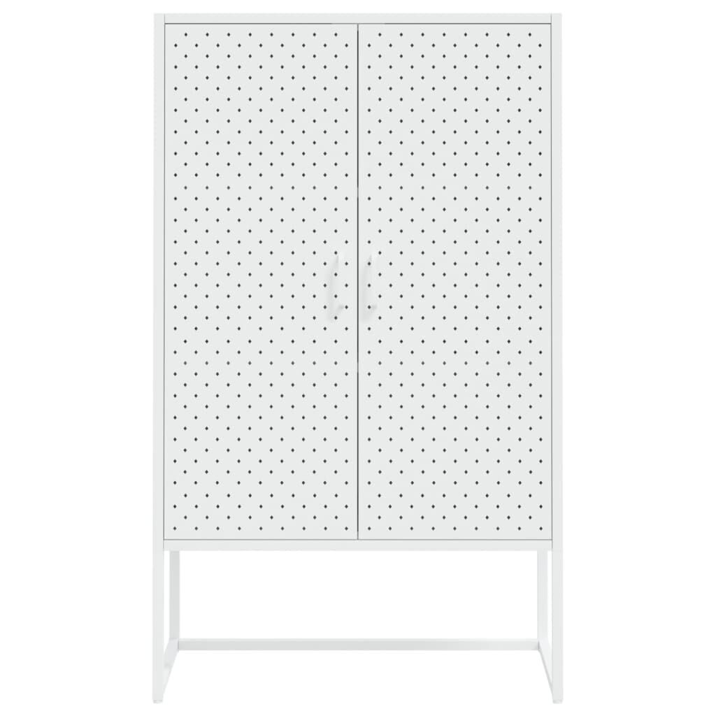 vidaXL Highboard White 80x35x135 cm Steel
