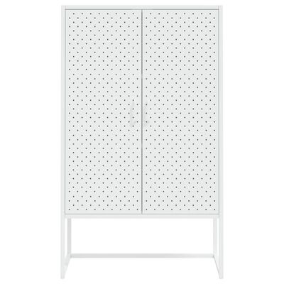vidaXL Highboard White 80x35x135 cm Steel