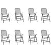 vidaXL 9 Piece Garden Dining Set Anthracite Metal Mesh