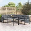 vidaXL 2 Piece Garden Dining Set Anthracite Steel