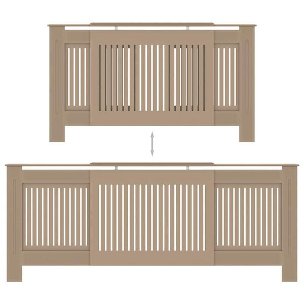 vidaXL MDF Radiator Cover 205 cm