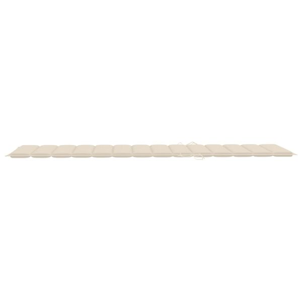 vidaXL Garden Sun Lounger with Cushion Solid Acacia Wood