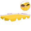 vidaXL Replacement Canopy for Garden Swing Yellow 188/168x145/110 cm