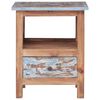 vidaXL Bedside Cabinet 41x30x50 cm Solid Mahogany Wood